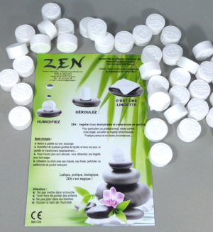 Lingettes ZEN, rince-doigts Coin Tissu